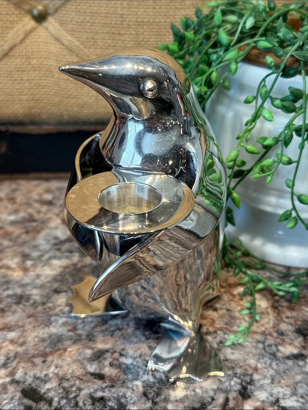 Restoration Hardware Penguin Candle Holder